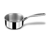 Triply Stainless Steel Tea Pan With Lid, Milk Pan With Lid - 2 Liters, 18cm | Gas & Induction Base Sauce Pan